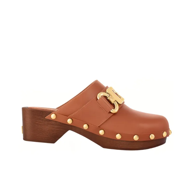 LOUIS VUITTON Cottage Rubber Sole Abrasion-Resistant Wrap-toe Slippers Women's Brown-1