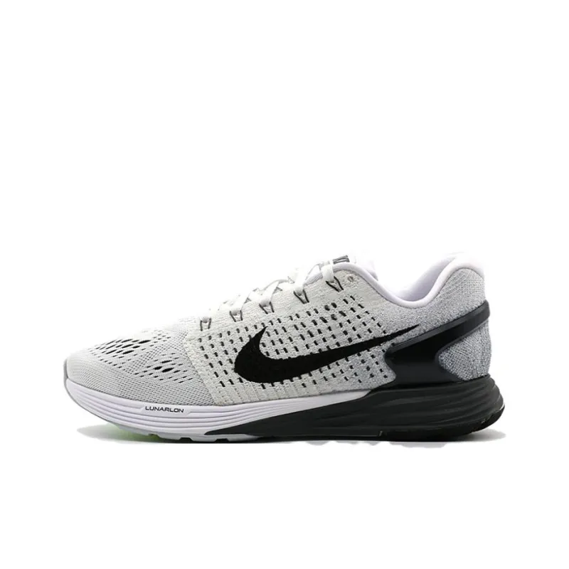 Nike LunarGlide 7 Non-slip Lightweight Low-Top Running Shoes Men's Gray-0