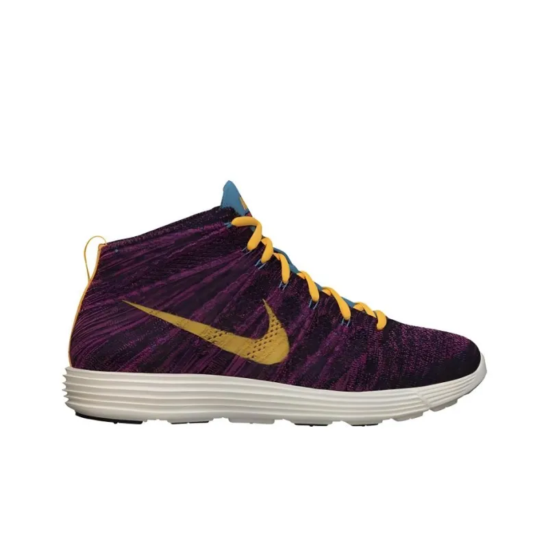 Nike Lunar Flyknit Chukka Grand Purple Laser Orange-1
