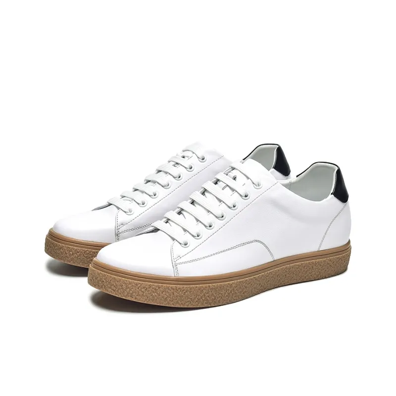1M8 Low Top Skateboard Shoes Men's White-1