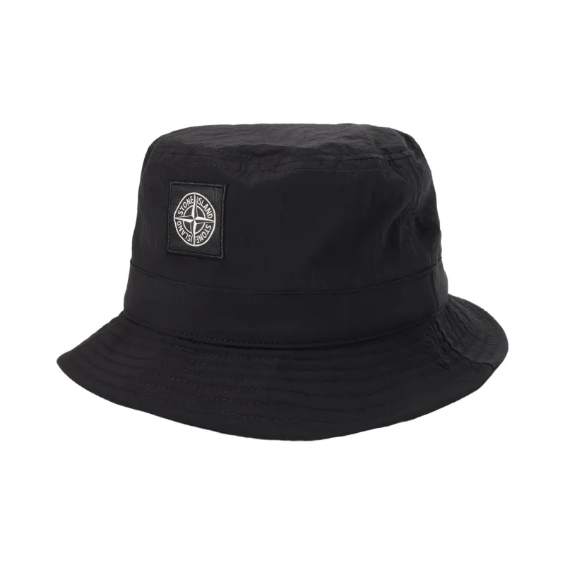 STONE ISLAND Bucket Hats Unisex Black-1