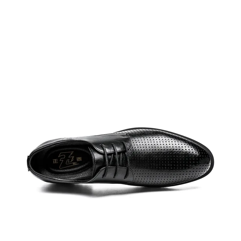 CHINT Dress Shoes Men Low Top Black/Brown-20