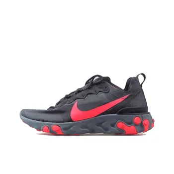 Nike React Element 55 Black Solar Red Women's