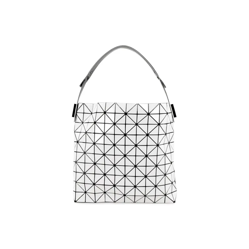 ISSEY MIYAKE Polyvinyl Chloride Handbag, Crossbody Bag Women's Light Gray-1