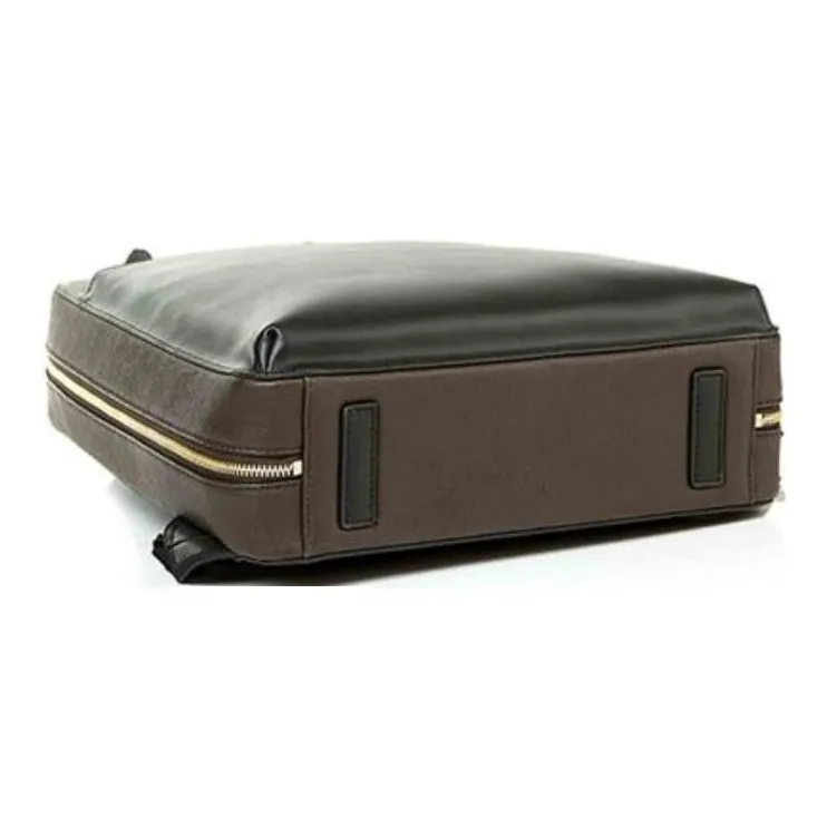 SAMSONITE PU Backpack Unisex Brown-5