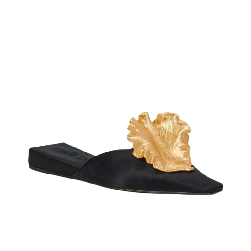 CULT GAIA Closed Toe Slippers Women's Black-2