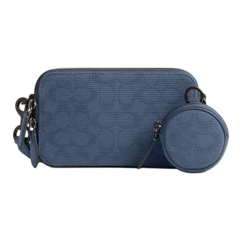 COACH Charter Refined Calfskin Crossbody Bag, Shoulder Bag Men's Blue