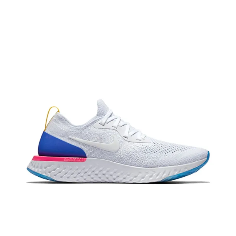 Nike Epic React Flyknit White Racer Blue Pink Blast Women's-1