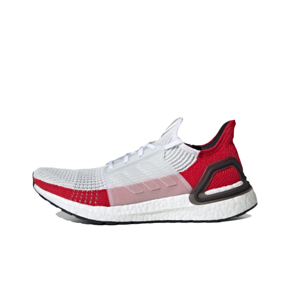 Adidas Ultra Boost 19 White Scarlet POIZON