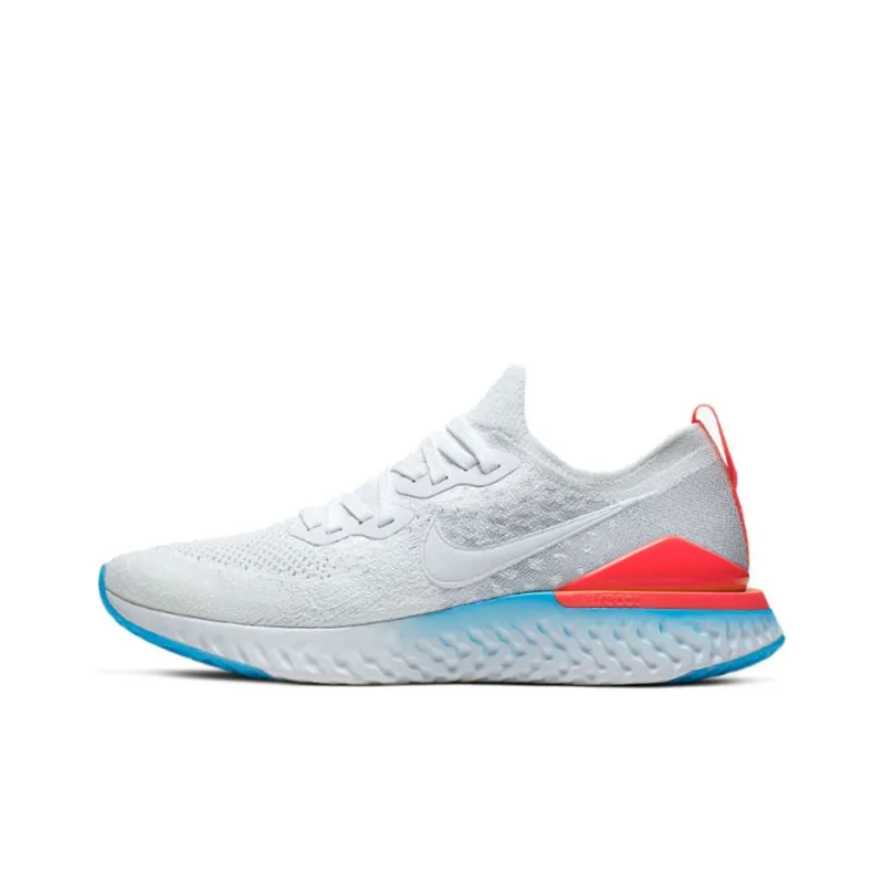 Nike Epic React Flyknit 2 Blue Hero Bright Crimson-0