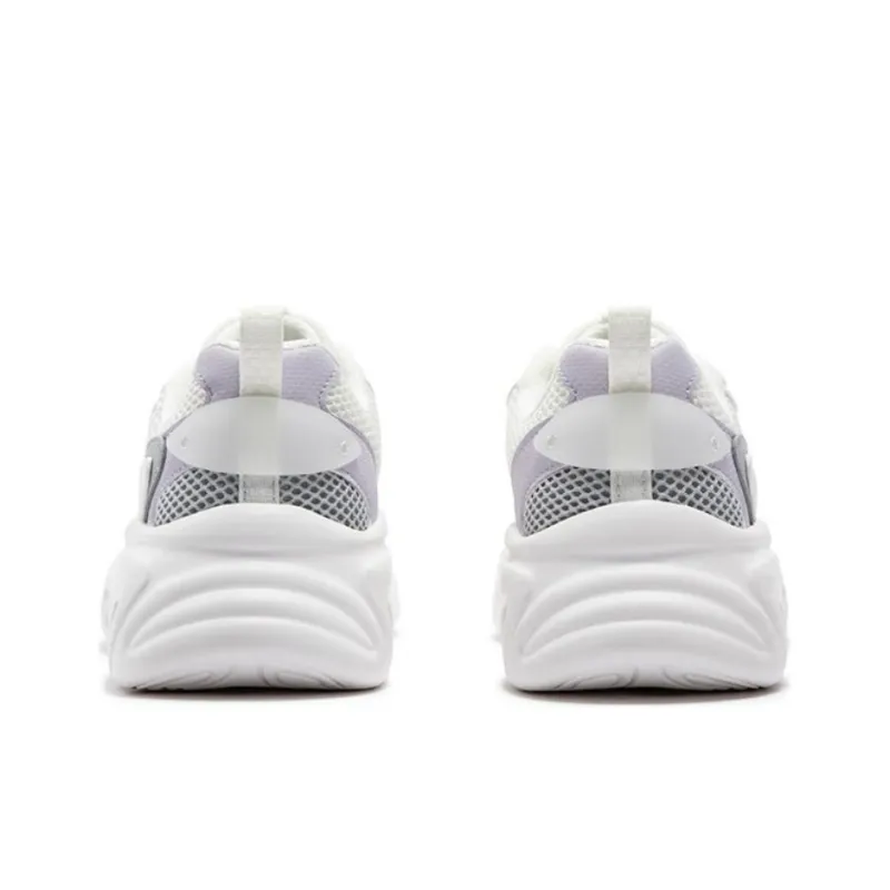 361° Wear Resistant Low Top Casual Shoes Women's White Purple-3