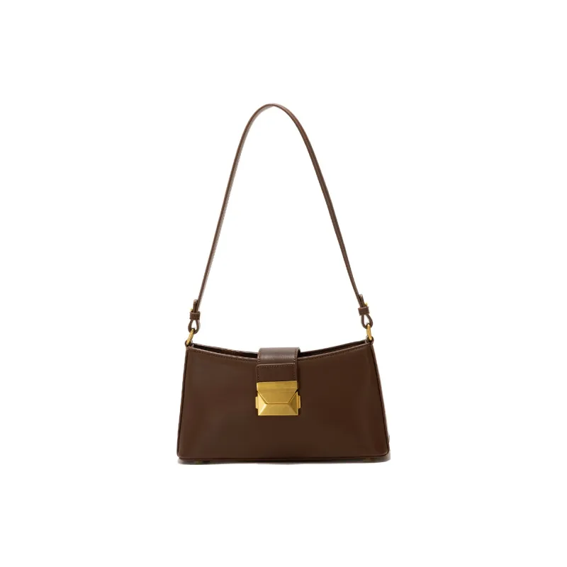 ZAVC Handbag, Shoulder Bag PU Women's Coffee/Mocha/Bordeaux Red/Moschino Black-0