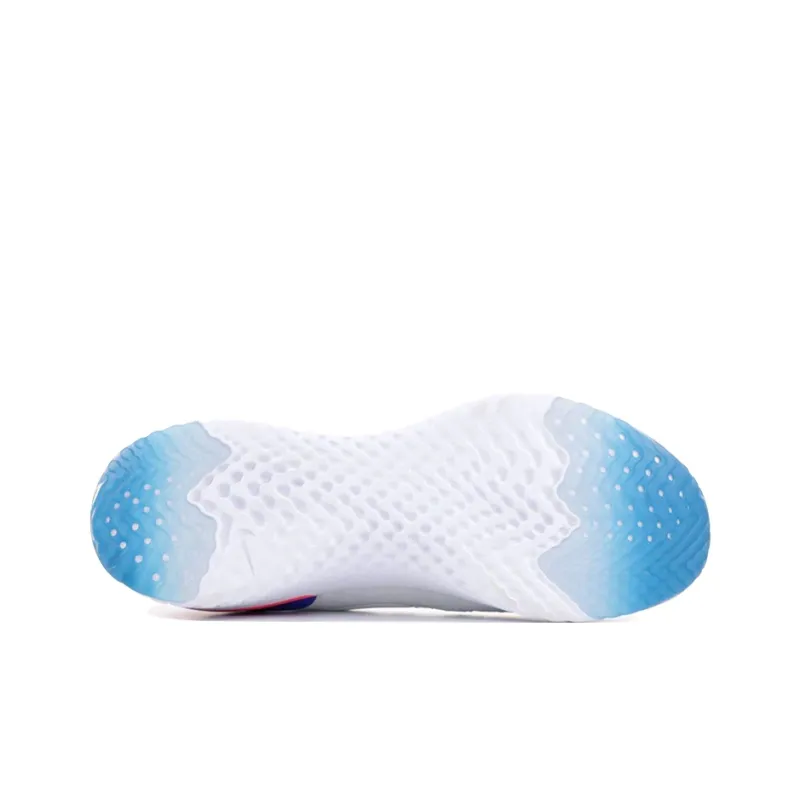 Nike Epic React Flyknit White Racer Blue Pink Blast-3