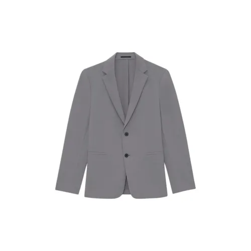 THEORY Business Suits Men Lime Gray