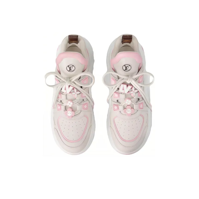 LOUIS VUITTON Archlight Low-Top Casual Shoes Women's White Pink-3