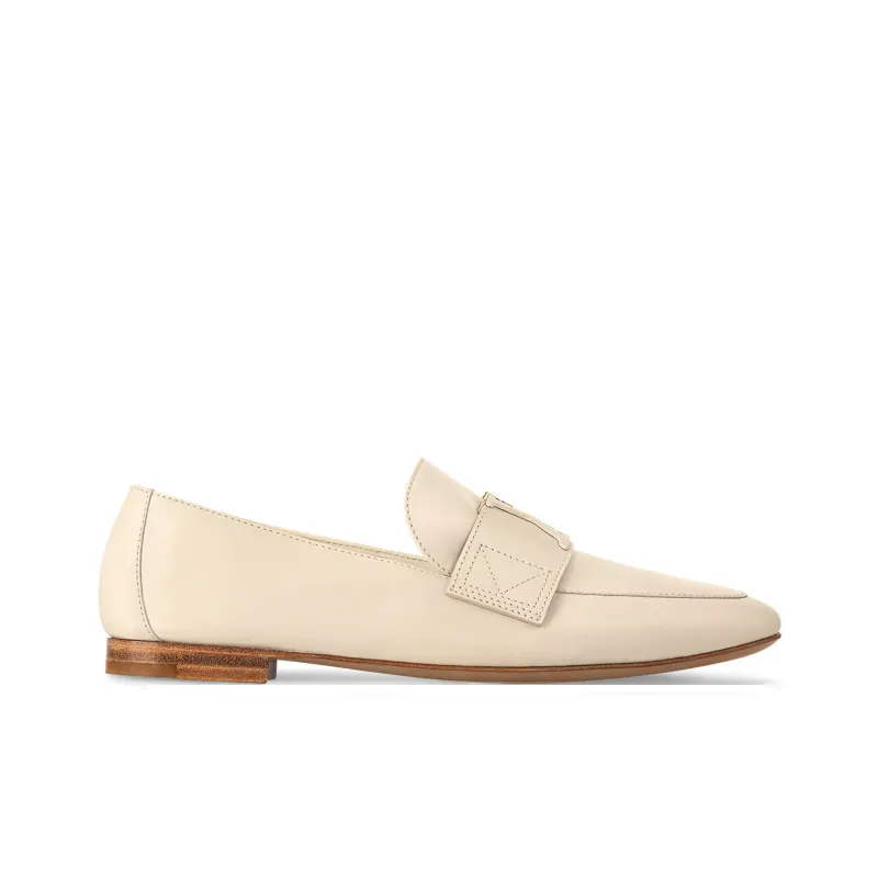 LOUIS VUITTON Capri Loafers Women's Beige-1