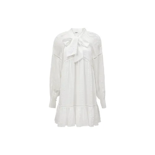 ONLY Long-Sleeved Dresses Women's S00 White