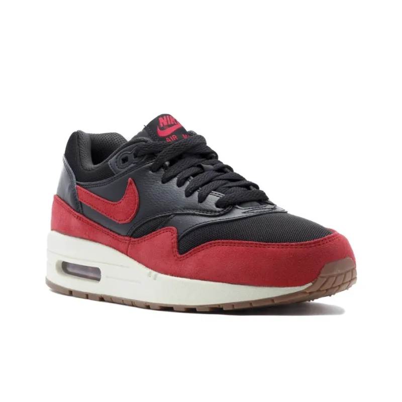 Nike Air Max 1 Black Red Sail Women's-2