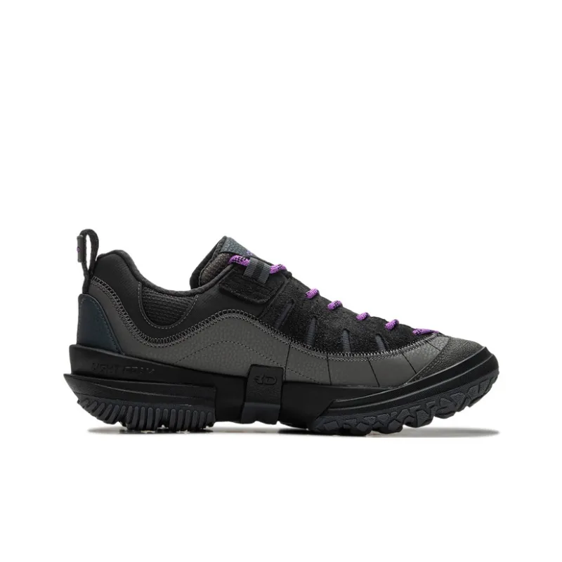 LiNing CF Su Linchuan Lite Cushioning Wear Resistant Low Top Outdoor Trekking Shoes Men's Black-2