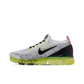 Nike Air VaporMax Flyknit 3 White Black Volt Bright Crimson