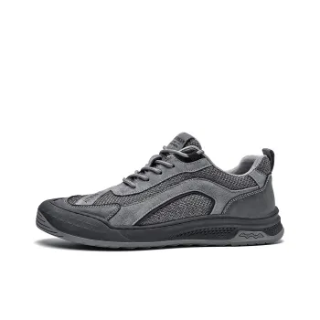 HLA Fashion Comfortable And Breathable Low Top Work Boots Retro Sports Casual Shoes Men's
