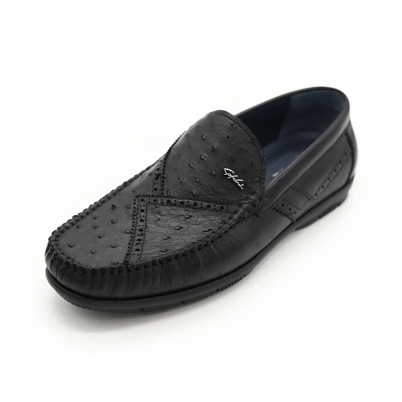 Satchi Casual Shoes Driving Shoes Slip on Men's Black-1