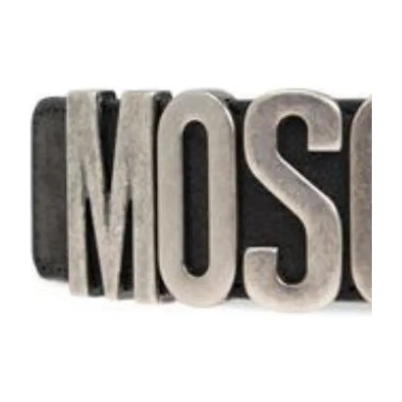 MOSCHINO Logo Plaque Belt-2
