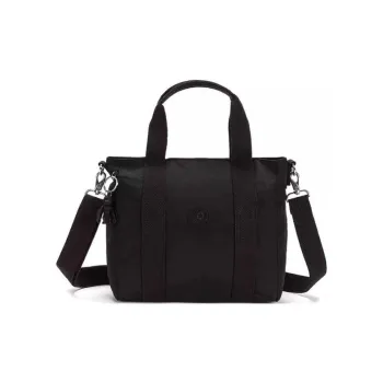 Kipling Polyamide Tote Bag, Shopping Bag, Shoulder Bag Medium Size Unisex Black