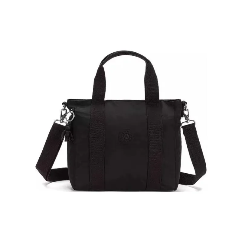 Kipling Polyamide Tote Bag, Shopping Bag, Shoulder Bag Medium Size Unisex Black-0
