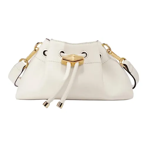 Jimmy Choo Cow Leather Crossbody Bag Shoulder Bag Women's Latte