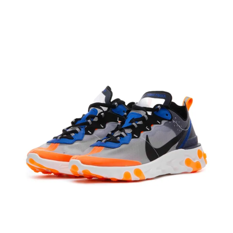 Nike React Element 87 Thunder Blue/Total Orange-2