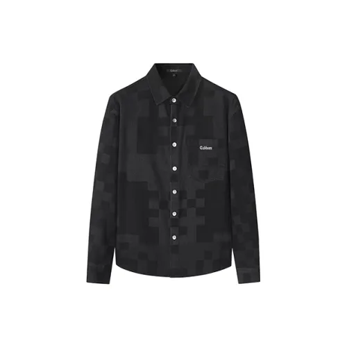 Cabbeen Shirts Men Coal Black