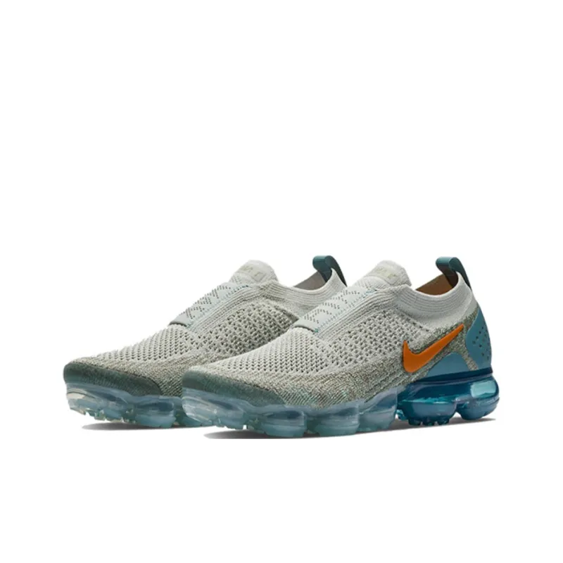 Nike Air VaporMax Moc 2 Light Silver Campfire Orange Celestial Teal Women's-2