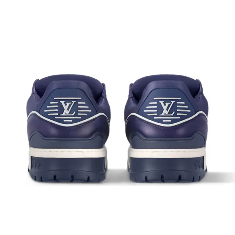 LOUIS VUITTON Trainer Maxi Low Top Casual Shoes Men's Dark Blue-4