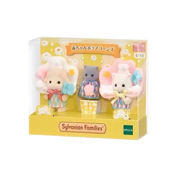 Sylvanian Families Japan Version Movie Theater Popcorn Set Dolls Plush Doll Small Size Tall