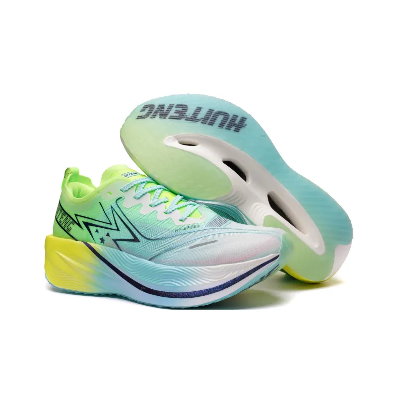HUITENG Cushioning Anti-Slip And Wear-Resistant Coverage Mid-Top Running Shoes Unisex Blue Phoenix Spreads Wings-4