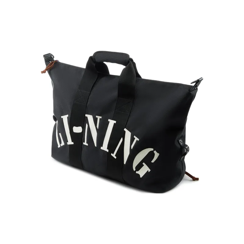 LiNing Sports Life Collection Polyester Handbag, Shoulder Bag, Crossbody Bag Unisex Basic Black-2