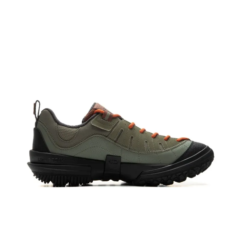 LiNing CF Su Linchuan Lite Cushioning Wear Resistant Low Top Outdoor Trekking Shoes Men's Black Green-1