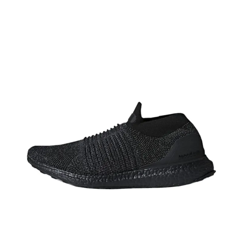 Adidas Ultra Boost Laceless Mid Triple Black-0