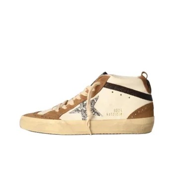 Golden Goose Mid Star Mid Top Skateboard Shoes Women's White