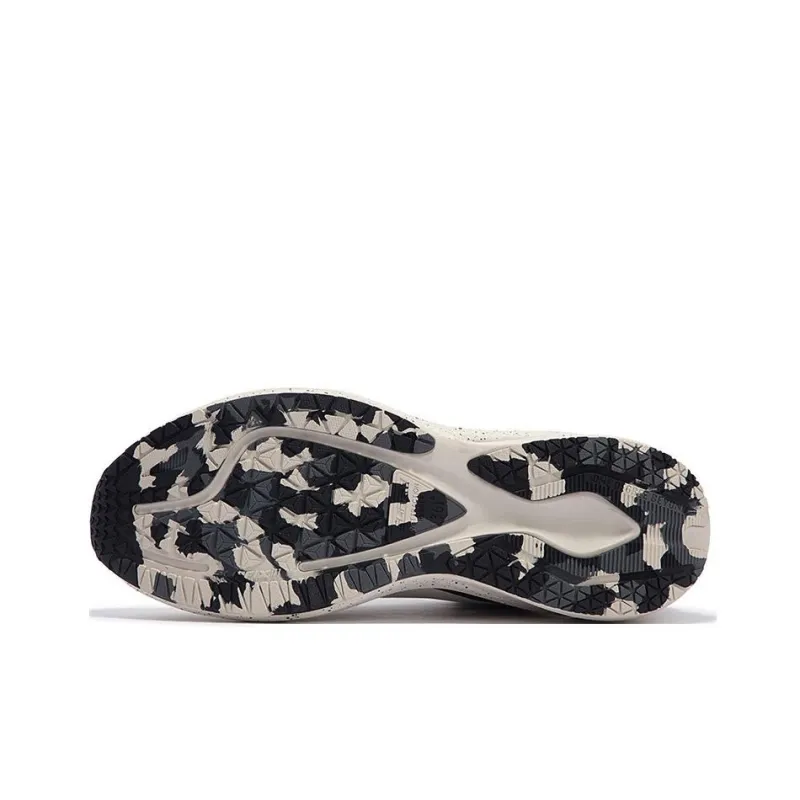 361° Wear Resistant Low Top Running Shoes Men's Beige Black-4