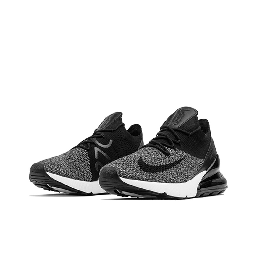 Nike Air Max 270 Flyknit Black White POIZON