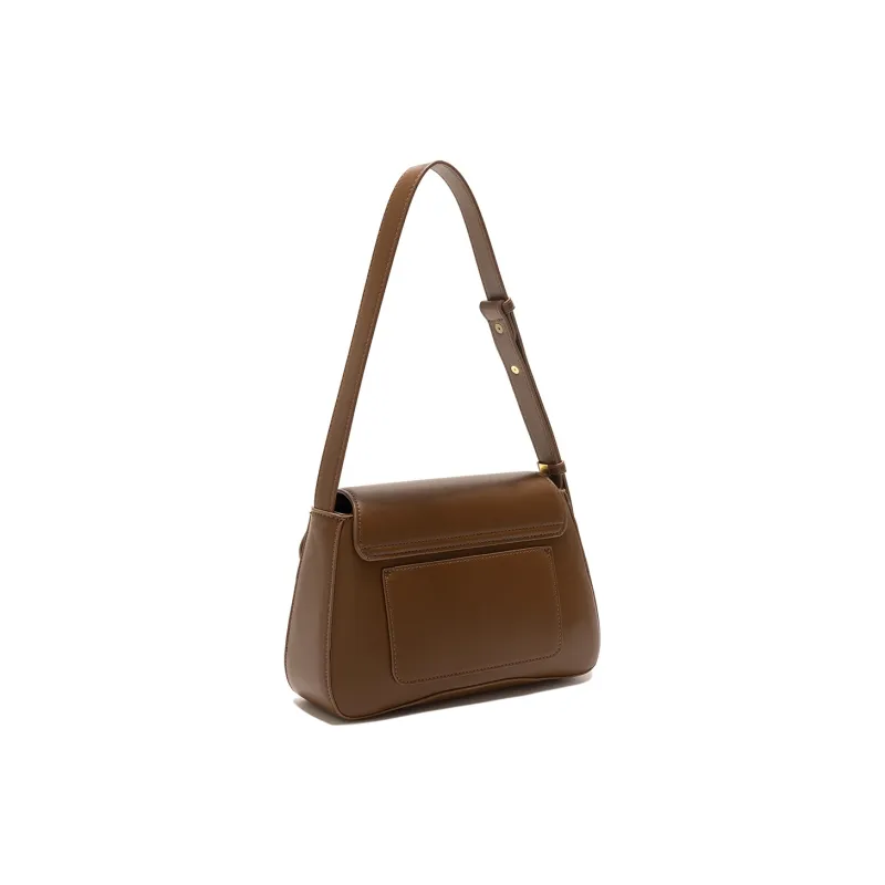 ZAVC PU Shoulder Bag Regular Small Size Women's Coffee/Mocha/Modern Black/Cherry Red-4