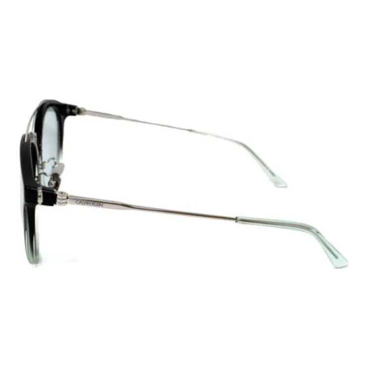 CALVIN KLEIN Plastic Nickel Alloy Oval Sunglasses Men's Black-2