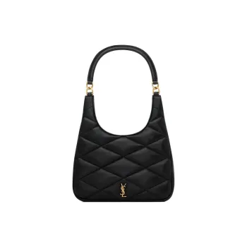 SAINT LAURENT Sade Series Sheepskin Hobo Bag Portable Crossbody Bag Shoulder Bag Women's Black