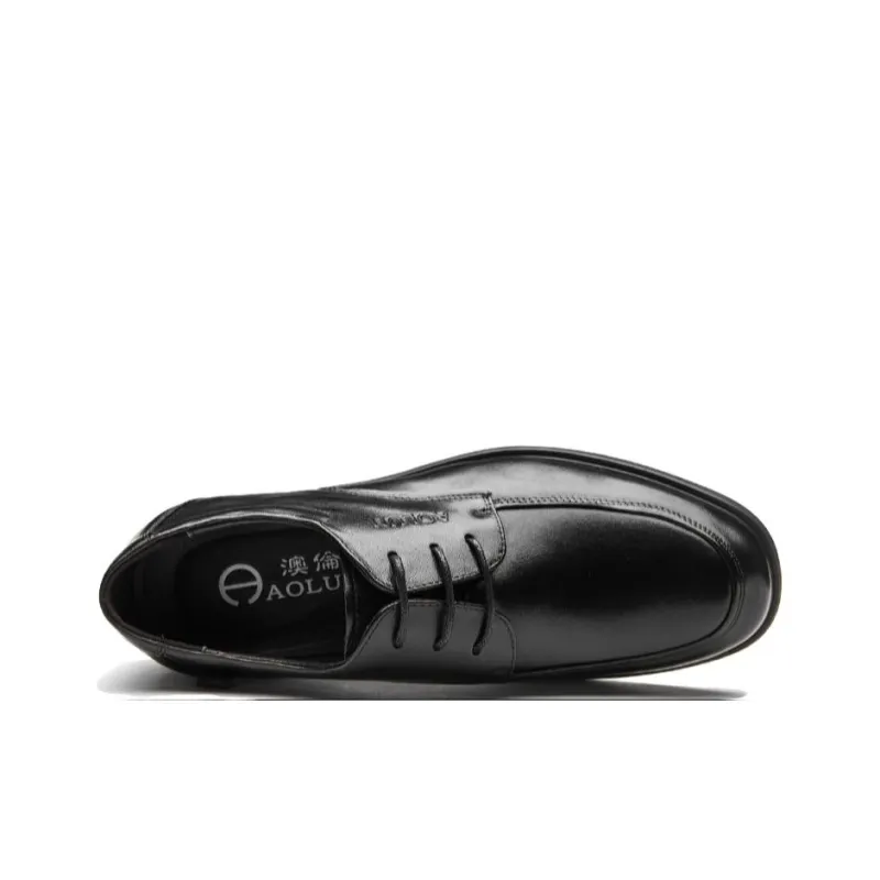 Auron Dress Shoes Men Low Top Black-3