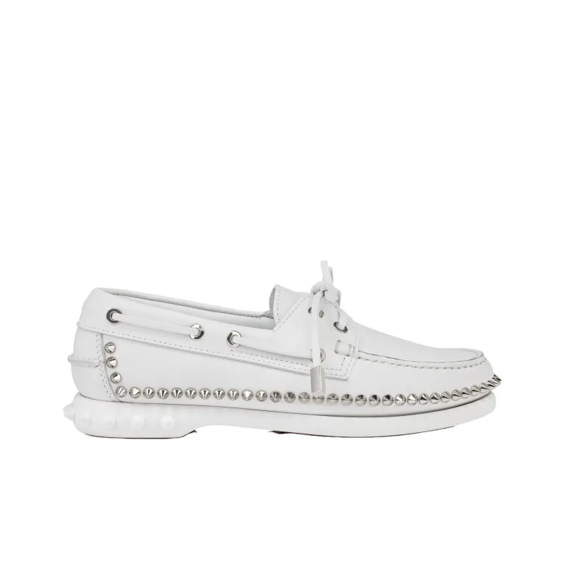 CL LUBOTING Gerockel Boat Shoes Women's White-1