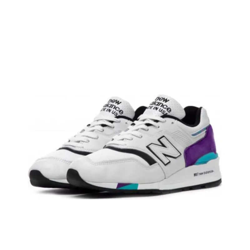 New Balance 997 White Purple Teal-2