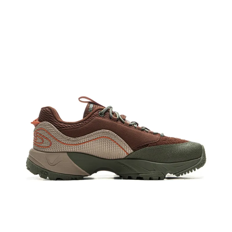 LiNing CF Su Xi Xingye V2 Cushioning Wear Resistant Low Top Outdoor Trekking Shoes Men's Tan-1
