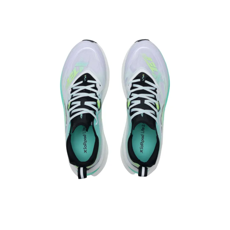 XTEP Cushioning Breathable Rebound Low-Top Casual Running Shoes Men's Green White-2